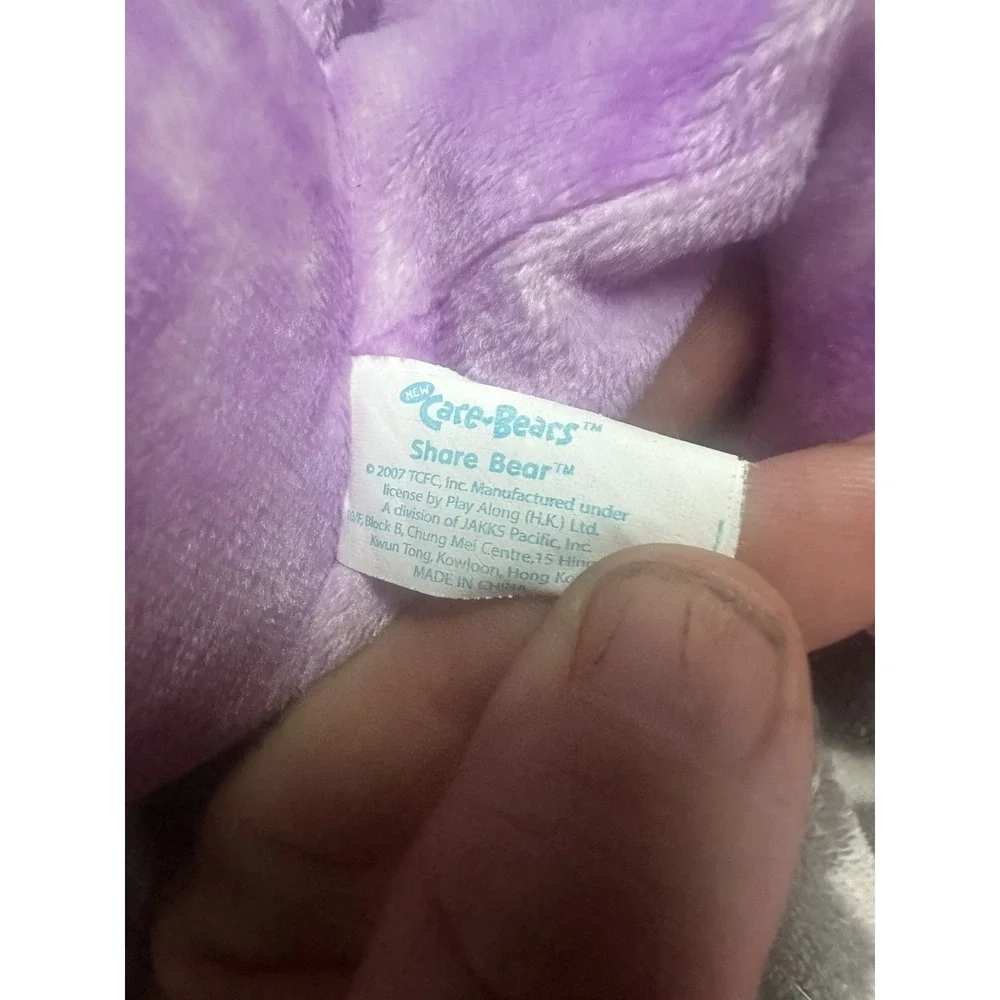 Purple Care Bear heart lollipop Share Bear